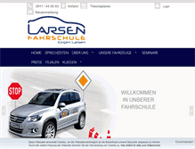 Tablet Screenshot of fahrschule-larsen-lernen.de